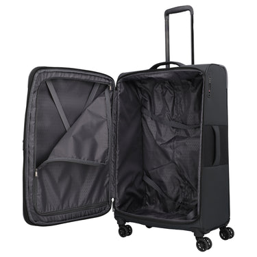 Travelite Corsiica - 4-Rollen-Trolley L 77 cm erw. (black) - Ansicht 9