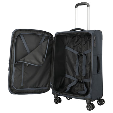 Travelite Kick Off - 4-Rollen-Trolley M 67 cm erw. (d'anthracite) - Ansicht 3