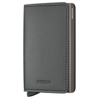 Secrid Slimwallet Matte Satin - Geldbörse 6cc 10.2 cm (steel)
