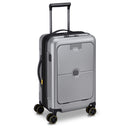Delsey Paris Turenne 2.0 - 4-Rollen-Kabinentrolley mit Vortasche 55 cm USB erw. (silber) - Ansicht 2