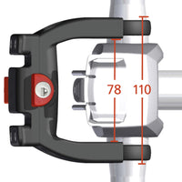 KLICKfix Lenker - Adapter E mit Schloss (für E-Bikes) (black) - Ansicht 4