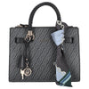 Liu Jo Manh S Satchel Monogramm - Shoulder Bag 27 cm (nero)