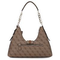 Guess Yvonne Logo Hobo - Schultertasche 32 cm (latte logo) - Ansicht 4