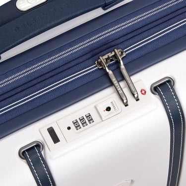 Delsey Paris Cadence - 4-Rollen-Kabinentrolley Slim 55 cm erw. (elfenbein/blau) - Ansicht 6