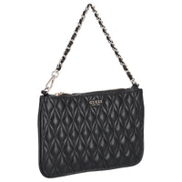 Guess Maxine Quilted Flat Pouch - Schultertasche 24 cm (black) - Ansicht 5