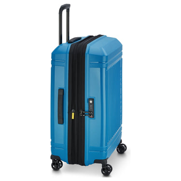 Delsey Paris Lutece SE - 4-Rollen-Trolley M 68 cm erw. (pfauenblau) - Ansicht 6