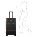 Brics Bellagio Trunk - 4-Rollen-Trolley 80 cm recycelt (black/tan) - Ansicht 9