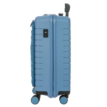 Brics BY Ulisse - 4-Rollen-Kabinentrolley mit Vortasche 55 cm erw. USB (grey blue) - Ansicht 3