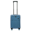 Brics BY Ulisse - 4-Rollen-Kabinentrolley mit Vortasche 55 cm erw. USB (grey blue)