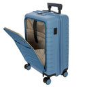 Brics BY Ulisse - 4-Rollen-Kabinentrolley mit Vortasche 55 cm erw. USB (grey blue) - Ansicht 8