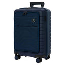 Brics BY Ulisse - 4-Rollen-Kabinentrolley mit Vortasche 55 cm erw. USB (oceano) - Ansicht 2