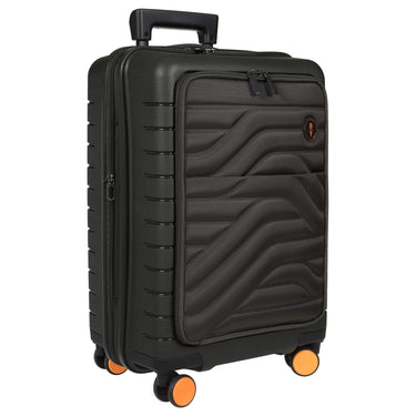 Brics BY Ulisse - 4-Rollen-Kabinentrolley mit Vortasche 55 cm erw. USB (olive) - Ansicht 5