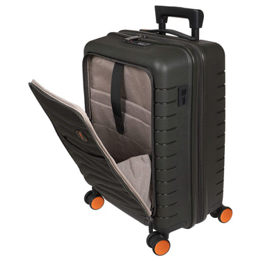 Brics BY Ulisse - 4-Rollen-Kabinentrolley mit Vortasche 55 cm erw. USB (olive) - Ansicht 7