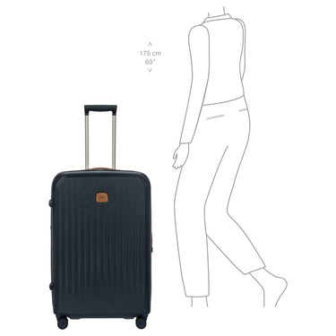Brics Taormina - 4-Rollen-Trolley L 75 cm erw. (blau) - Ansicht 9