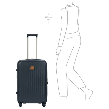 Brics Taormina - 4-Rollen-Trolley M 69 cm erw. (blau) - Ansicht 9