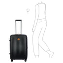 Brics Taormina - 4-Rollen-Trolley M 69 cm erw. (schwarz) - Ansicht 9