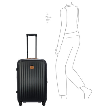 Brics Taormina - 4-Rollen-Trolley M 69 cm erw. (schwarz) - Ansicht 9
