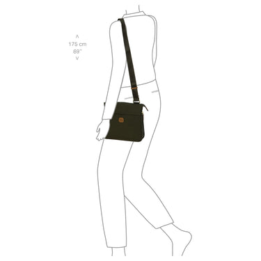 Brics X-Bag - Umhängetasche 26 cm erw. (olive) - Ansicht 7