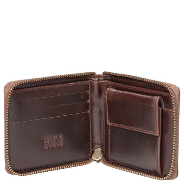 Buckle & Seam Grind Blu - Geldbörse 3cc 12 cm (brown) - Ansicht 4