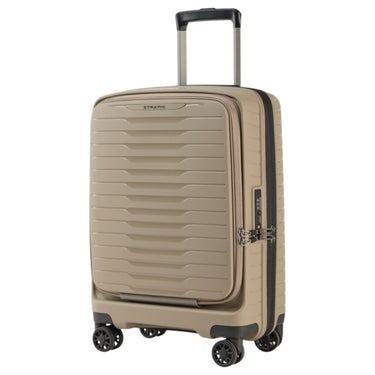Stratic Novium ML - 4-Rollen-Kabinentrolley mit Vortasche 55 cm erw. (sand) - Ansicht 4