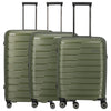 Travelite Air Base - 4-Rollen-Trolley Set 3tlg. erw. (olive)