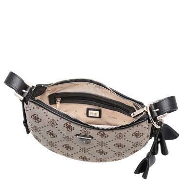 Guess Katie Convertible Shoulder Bag - Schultertasche 24 cm (latte logo/black) - Ansicht 6