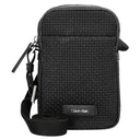 Calvin Klein Embossed Wovan - Umhängetasche 17 cm (black)