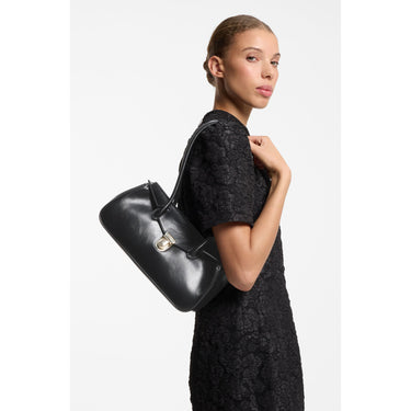 HUGO Women Quinley SM Shoulder Bag - Schultertasche 33 cm (black)