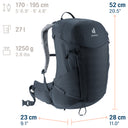 Deuter Futura 27 - Wanderrucksack 52 cm (black) - Ansicht 11
