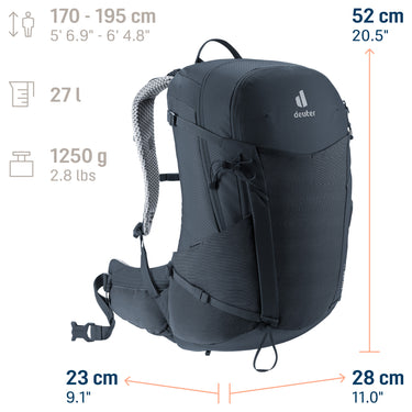 Deuter Futura 27 - Wanderrucksack 52 cm (black) - Ansicht 11