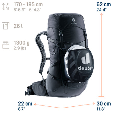 Deuter Futura 26 - Wanderrucksack 62 cm (black) - Ansicht 11