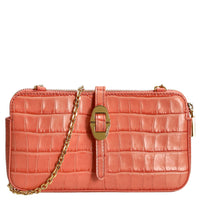 Coccinelle Mini Bag Croco Soft - Umhängetasche 20 cm (geranium)