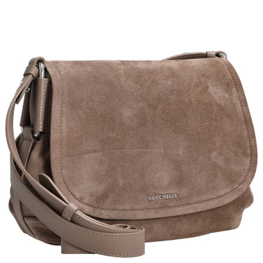 Coccinelle Rebekka Suede - Umhängetasche 27 cm (warm taupe) - Markenkoffer