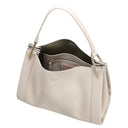 Coccinelle Wallace - Schultertasche 28 cm (lambskin white/laurel green) - Ansicht 6