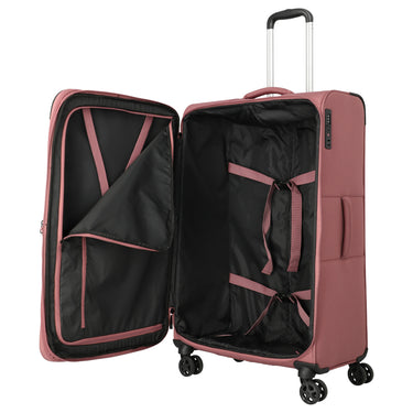Travelite Kick Off - 4-Rollen-Trolley L 78 cm erw. (blush) - Ansicht 3