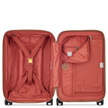Delsey Paris Chatelet Air 2.0 - 4-Rollen-Kabinentrolley 55 cm erw. 14" USB (braun) - Ansicht 5