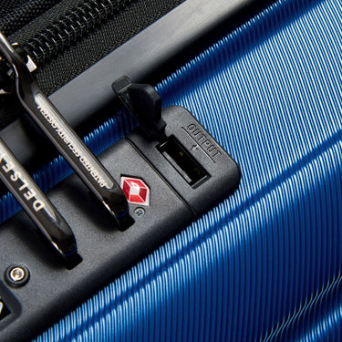Delsey Paris Shadow 5.0 - 4-Rollen-Kabinentrolley mit Vordertasche S 55 cm erw. USB (blau) - Ansicht 8