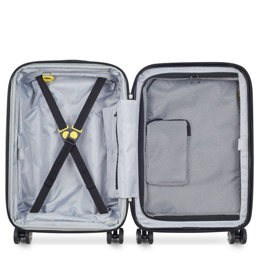 Delsey Paris Shadow 5.0 - 4-Rollen-Kabinentrolley mit Vordertasche S 55 cm erw. USB (blau) - Ansicht 5
