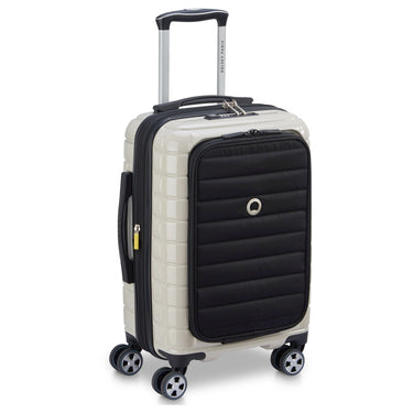 Delsey Paris Shadow 5.0 - 4-Rollen-Kabinentrolley mit Vordertasche S 55 cm erw. USB (elfenbein) - Ansicht 4
