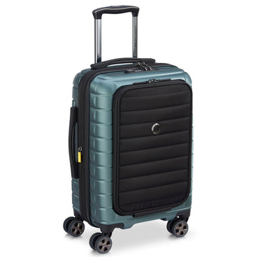 Delsey Paris Shadow 5.0 - 4-Rollen-Kabinentrolley mit Vordertasche S 55 cm erw. USB (grün) - Ansicht 4