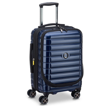 Delsey Paris Shadow 5.0 - 4-Rollen-Kabinentrolley mit Vortasche S 55 cm erw. USB (marineblau) - Ansicht 4