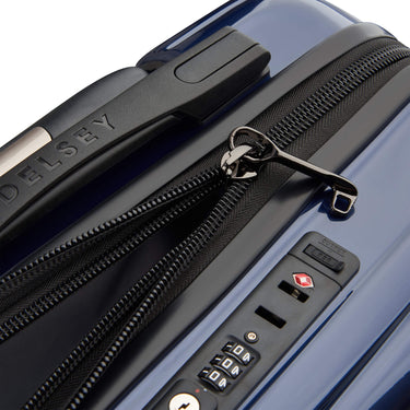 Delsey Paris Shadow 5.0 - 4-Rollen-Kabinentrolley Slim Line USB 55 cm (marineblau) - Ansicht 8