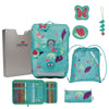 DerDieDas ErgoFlex Easy - Schulranzen Set 5tlg. 950 g (Butterfly Garden)