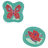 DerDieDas Zubehör - Wechselbuttons 2tlg. (Butterfly Garden)