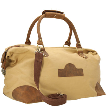 Dermata - Reisetasche Canvas/Leder Kombination 50 cm (brown) - Ansicht 5