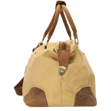 Dermata - Reisetasche Canvas/Leder Kombination 50 cm (brown) - Ansicht 3