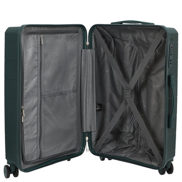 D&N Travel Line 2900 - 4 - Rollen - Trolley M 65 cm (dunkelgrün) - Markenkoffer