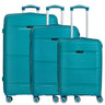 D&N Travel Line 4200 - 4 - Rollen Trolley - Set 3tlg (petrol) - Markenkoffer
