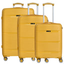 D&N Travel Line 4200 - 4 - Rollen Trolley - Set 3tlg (yellow) - Markenkoffer