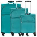 D&N Travel Line 9104 - Trolley - Set, 3tlg. (grün) - Markenkoffer